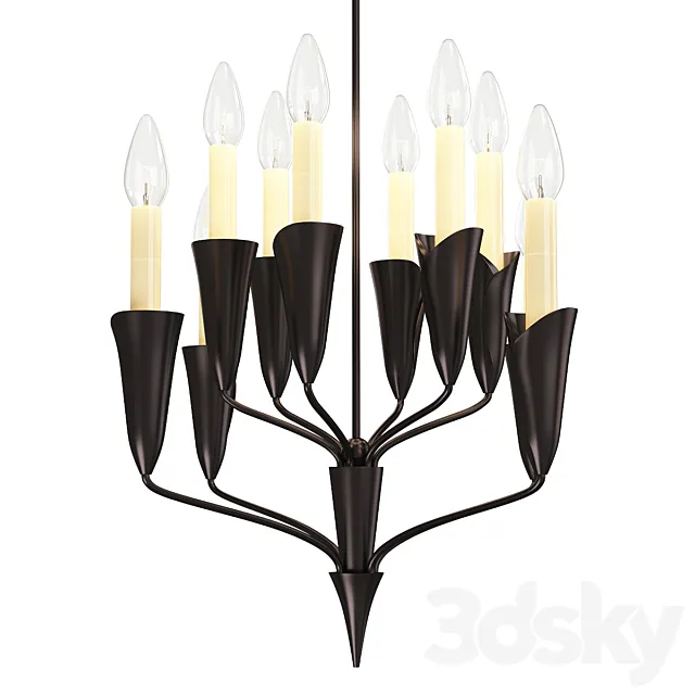 Aiden Chandelier by Chapman & Myers from Visual Comfort 3D Model