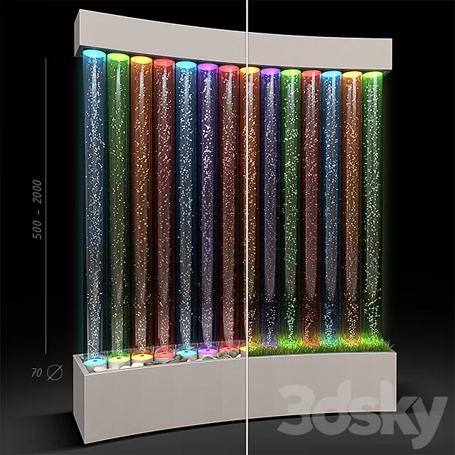 Air bubble tube 70 3D Model