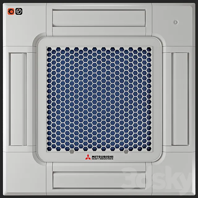 AIR CONDITIONER CASSETTE MITSUBISHI HEAVY FDTC-VH 3DModel
