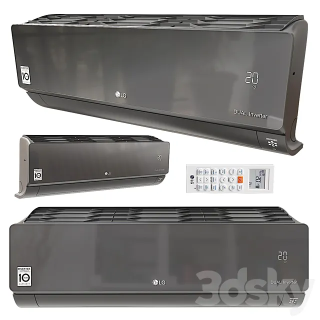 Air conditioner LG AC09BQ 3D Model