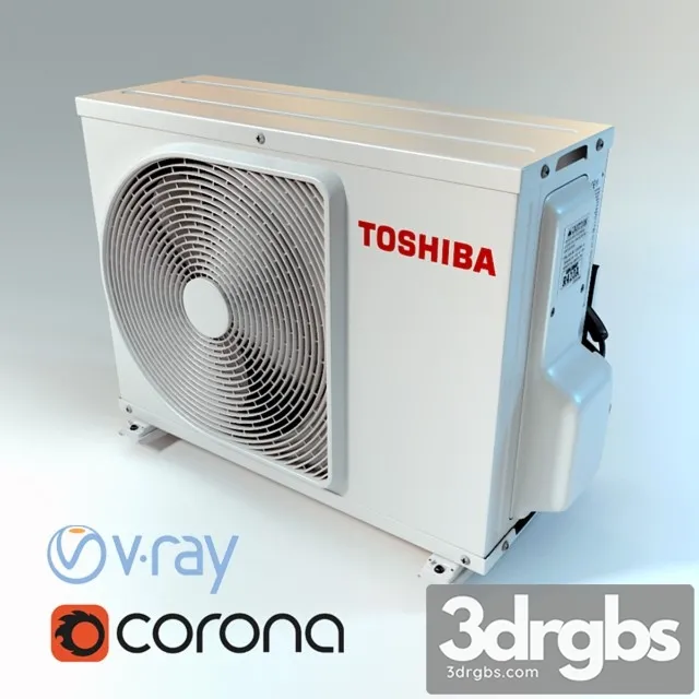 Air Conditioner Toshiba 3D Model Free