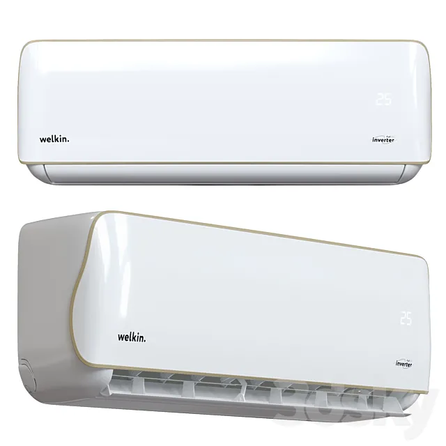 Air conditioner Welkin Novus Full DC Inverter. 3D Model