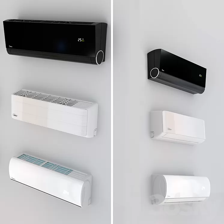 Air conditioners Midea - Mission Vertu Aurora 3D Model