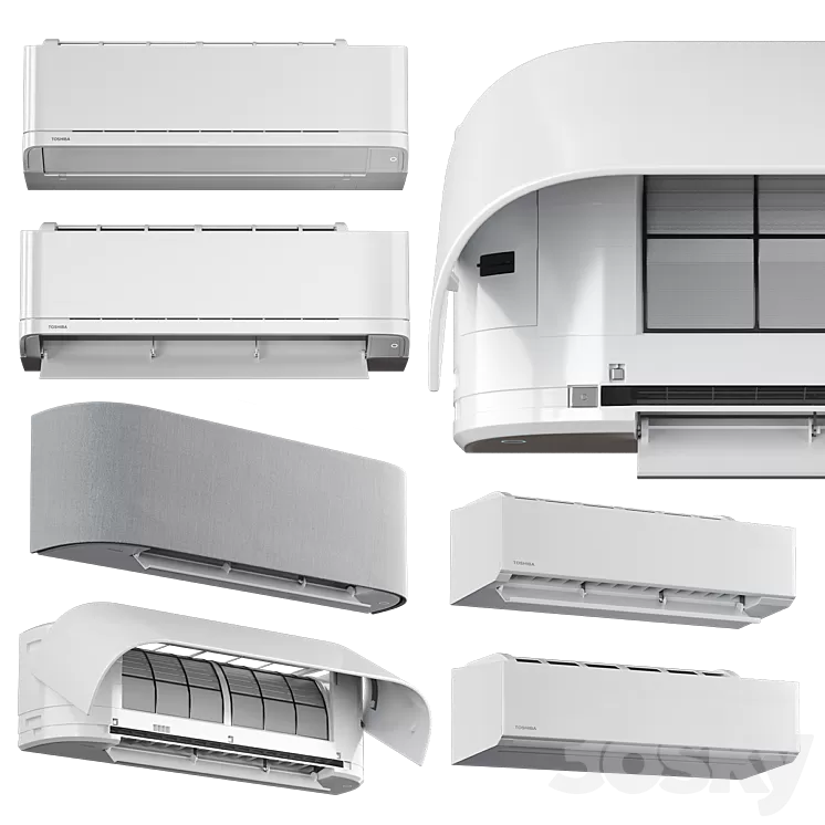 Air conditioners Toshiba HAORI TKVG Shorai Edge 3D Model