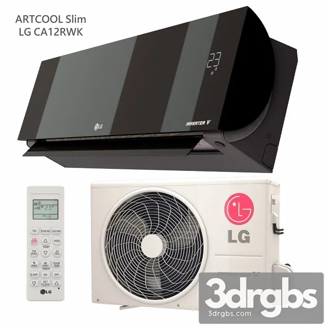 Air Conditioning Artcool Slim LG CA12RWK 3D Model Free