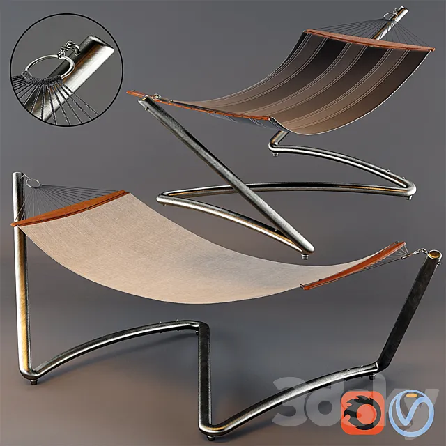 Air lounge Hammock Tucci 3D Model