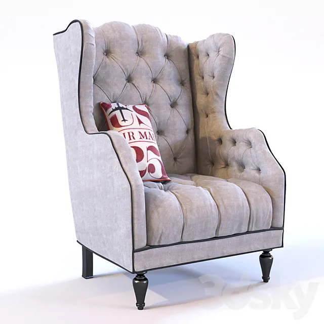 Air Mail Tufted Chair Free Download