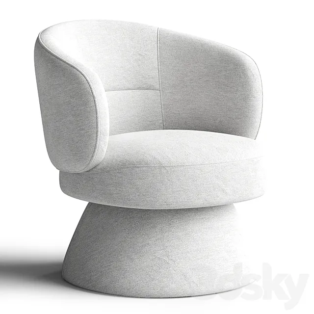 Air Swivel Armchair 3D Model