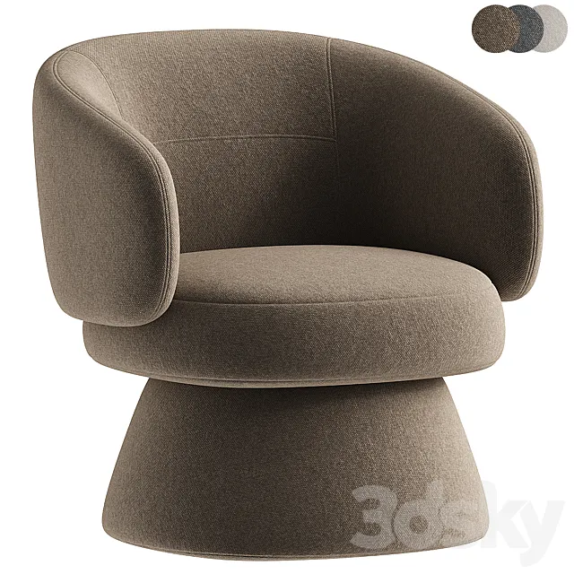 Air swivel chair 3D Model