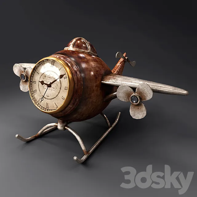 Aircraft clock 3D Model
