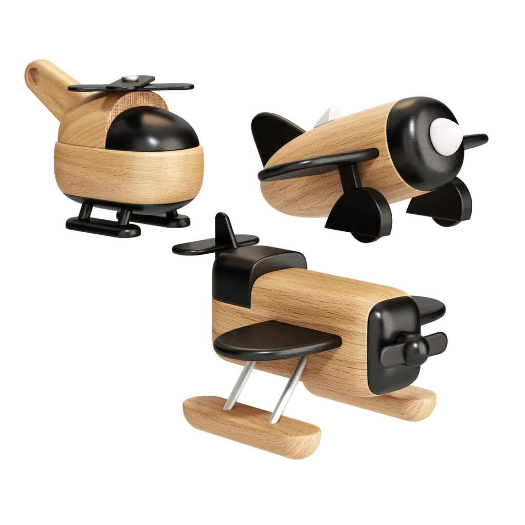 Aircraft Wooden Toys by S2Victor