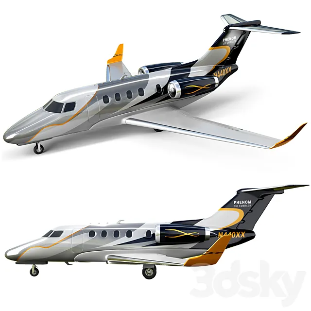 airplane_phenom-300 3D Model