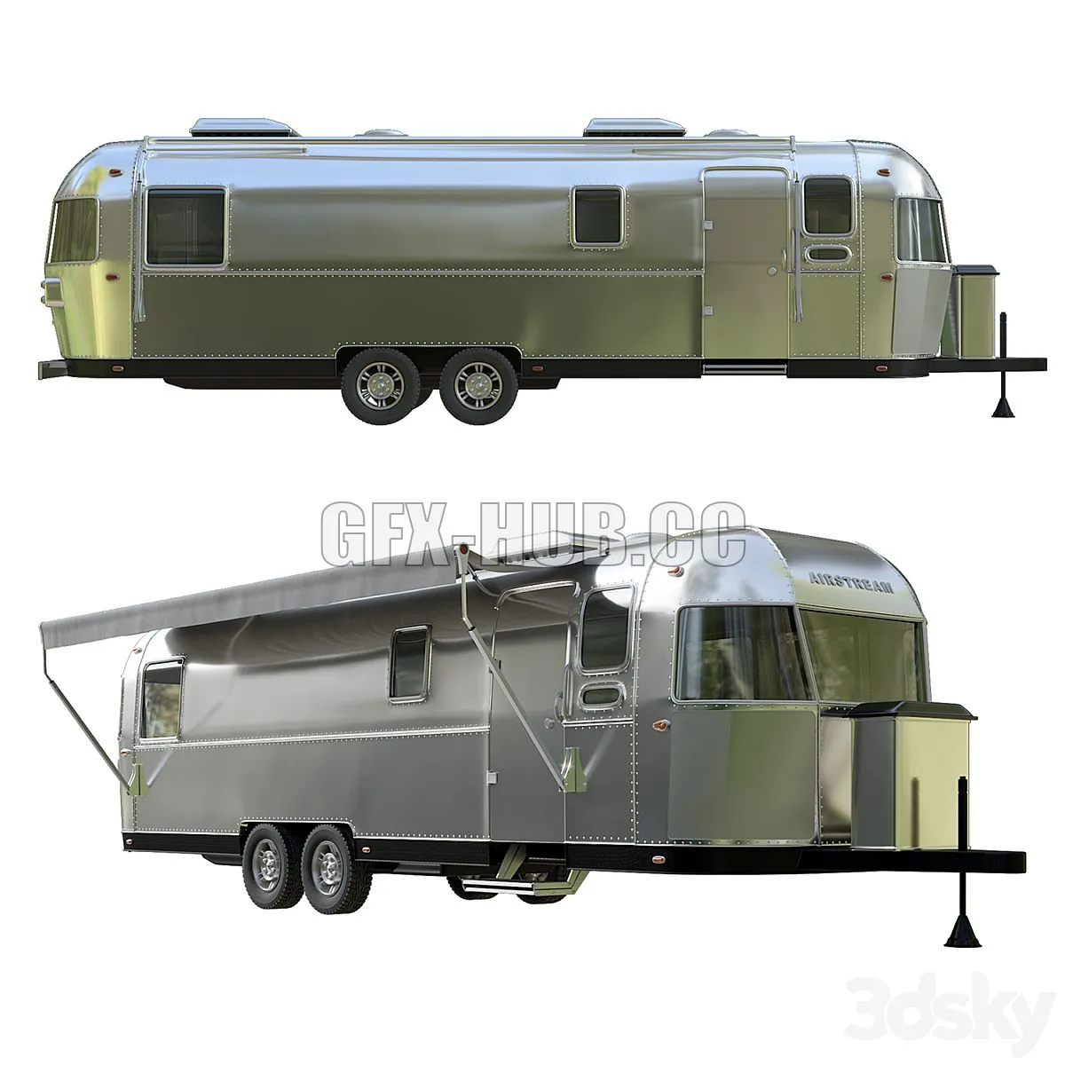 Airstream Travel Trailers 3D Model
