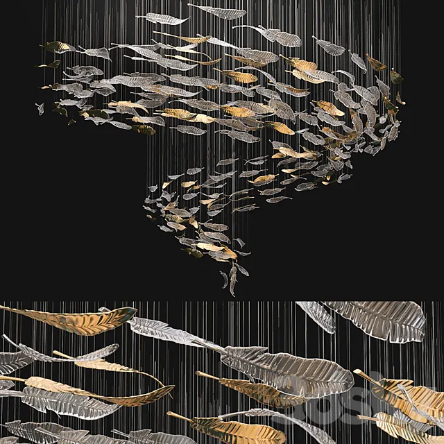 Airy chandelier 3D Model