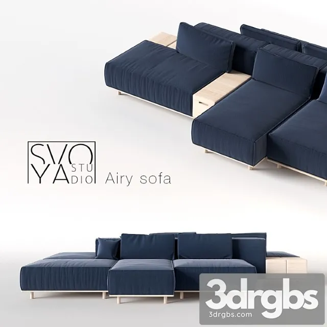 Airy sofa by svoya studio 2 3D Model Free