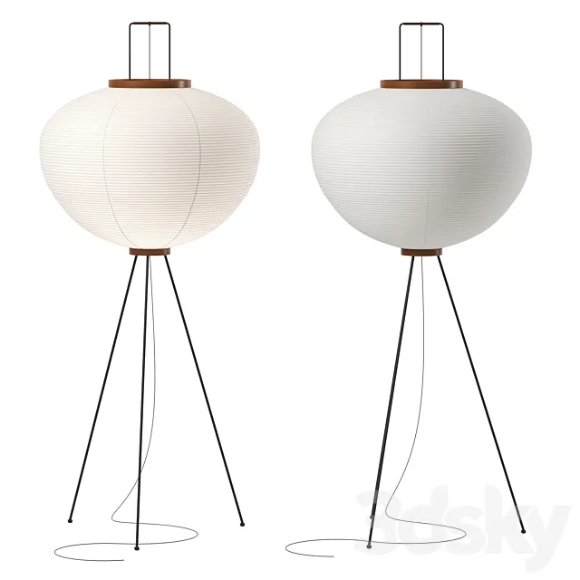 Akari 10A floor lamp by Vitra 3D Model