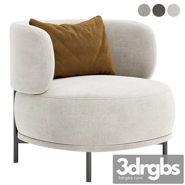 Akiko Arm Chair 3D Model Free