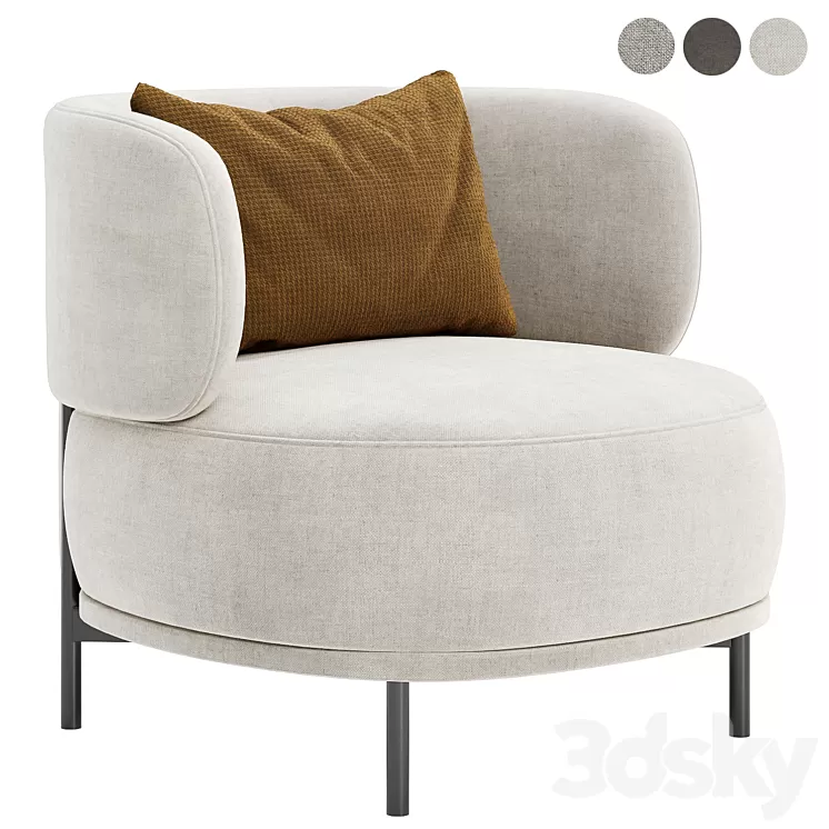 akiko arm chair 3D Model Free