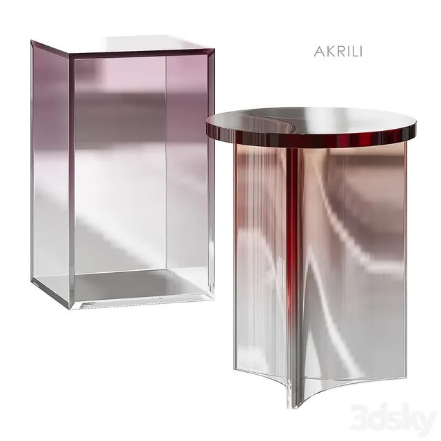 Akrili side table La Redoute 3D Model