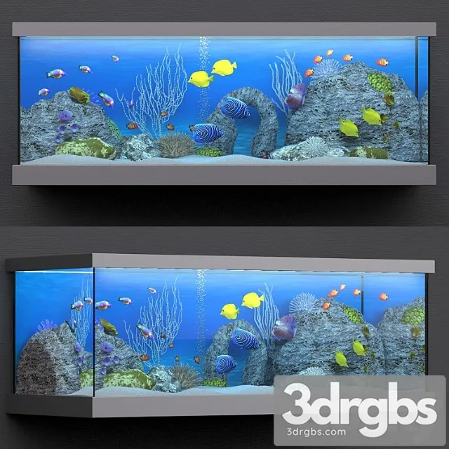 Akvarium 3D Model Free
