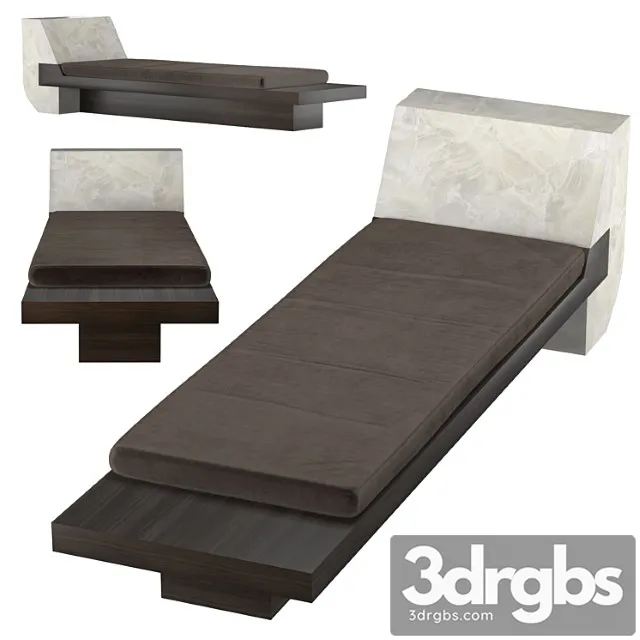 Alabaster Daybed 3D Model Free