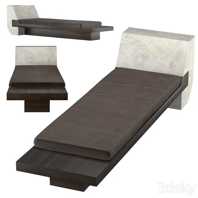 Alabaster Daybed by RICK OWENS 3D Model