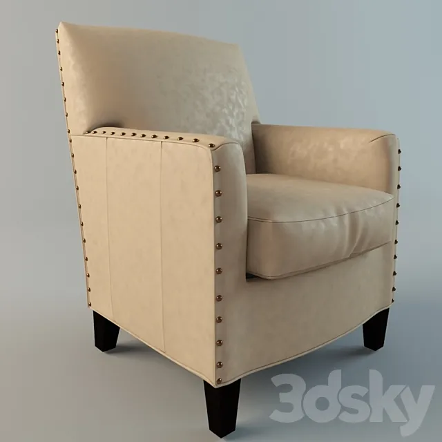 "Alabaster" leather chair 3DModel