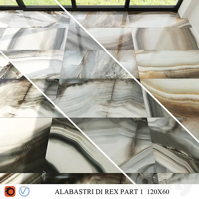 Alabastri di rex part 1 3D Model