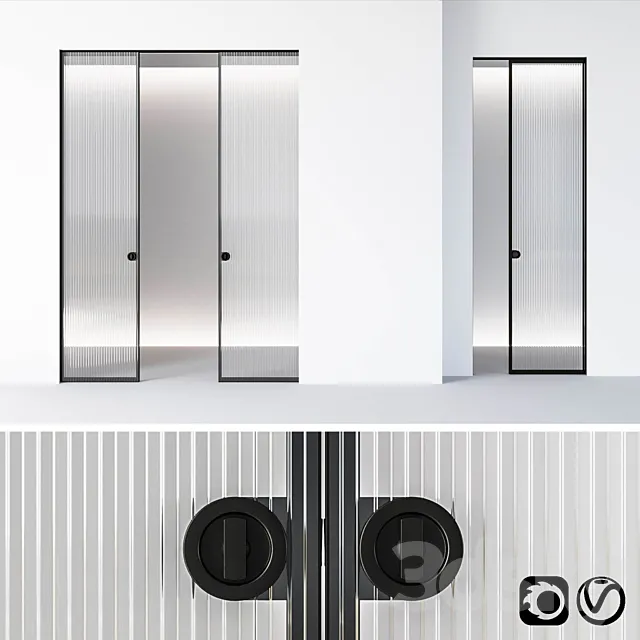 Aladin Pocket Mono door by Glas Italia 3DModel