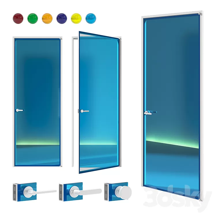 Aladin Swing Plain 01 by Glas Italia 3D Model