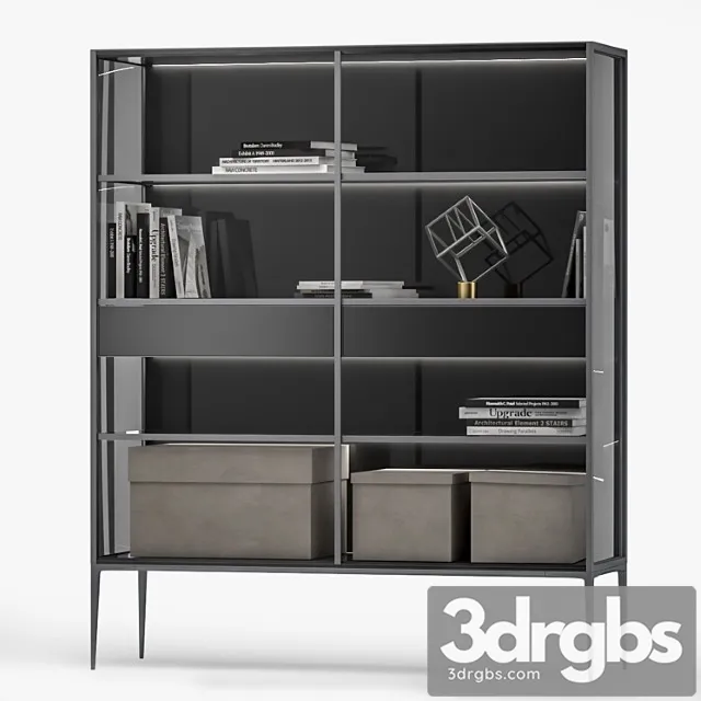 Alambra libreria rimadesio w (w) 1308mm 2 3D Model Free