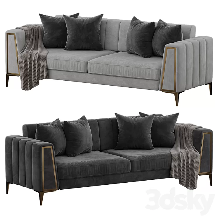 Alanis Gold Kanepe 3D Model Free