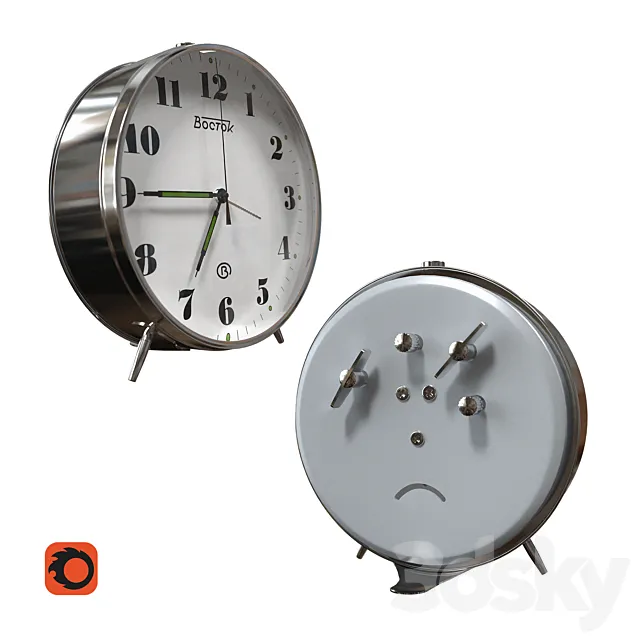 Alarm Clock East 3D Model