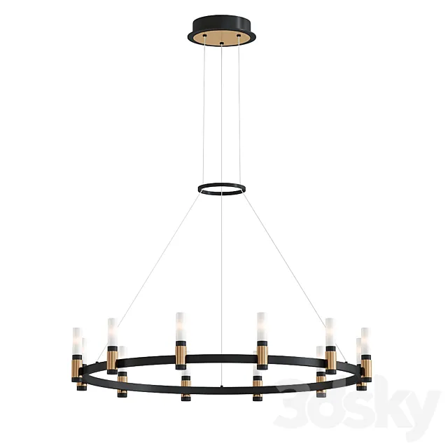 Albany Round Chandelier 3D Model