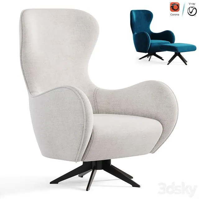 ALBERT Armchair 3D Model