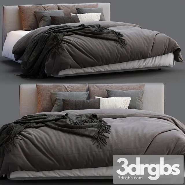 Alberta Bed Laguna 3D Model Free