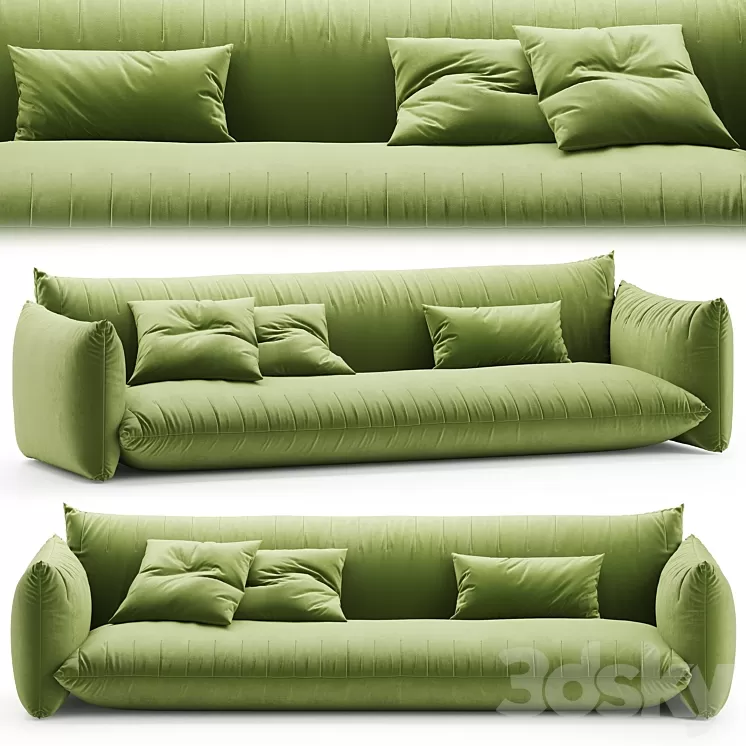 Alberta bellavita sofa blue 3D Model