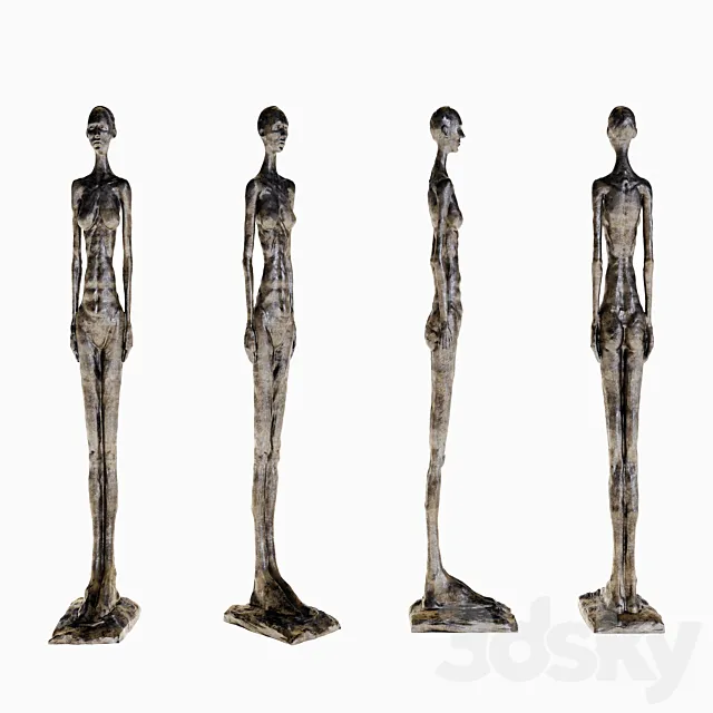 Alberto Giacometti Grande femme II 3D Model