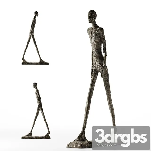 Alberto giacometti walking man i 3D Model Download