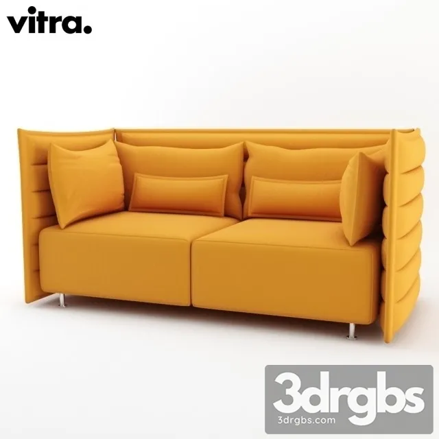 Alcove Vitra Sofa 3D Model Free
