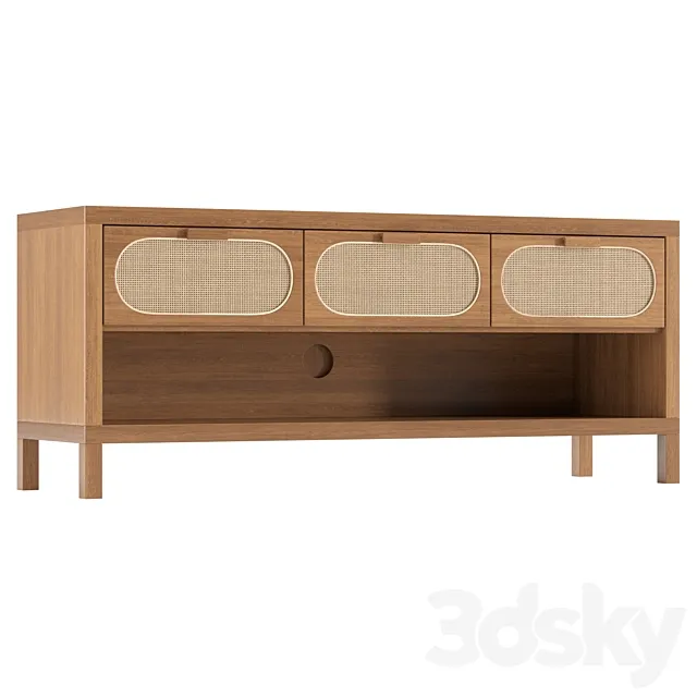 Alder Media Console 3D Model