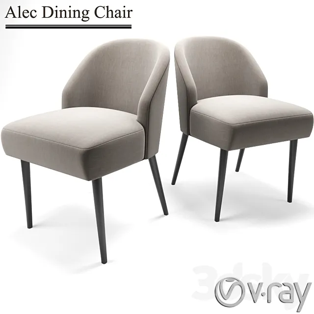 Alec Dining Chair 3D Model