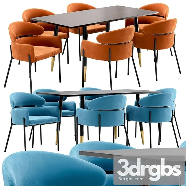 Alekhia Dining Chair and Shalavan Ceiling 3D Model Free