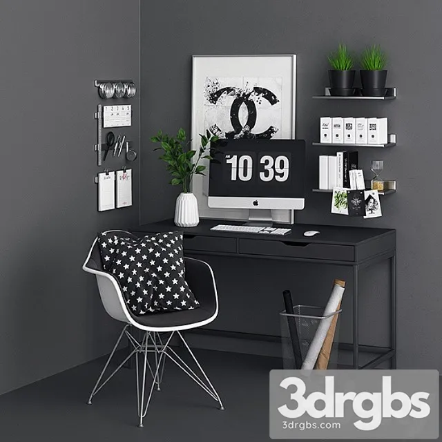 Alex monotone desk 2 3D Model Free