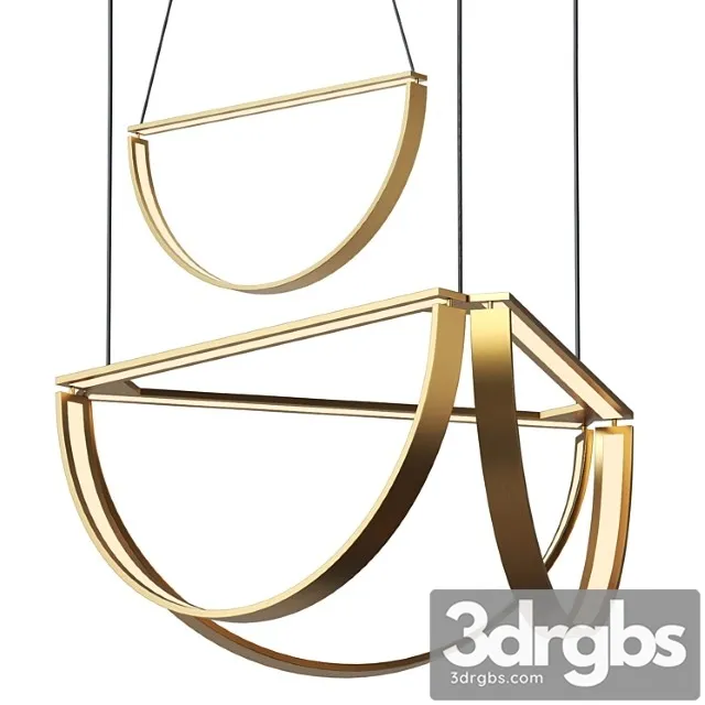 Alexallen studio - chord cluster chandelier- led7 3D Model Free