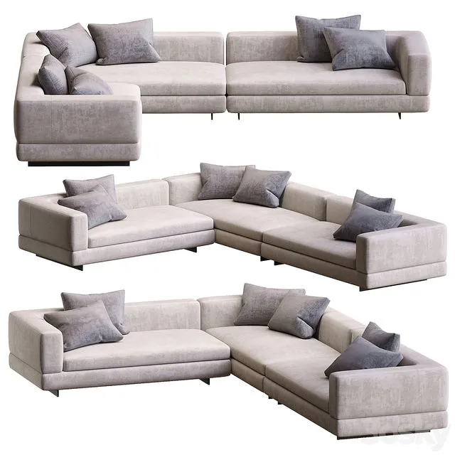 Alexander sofa by Minotti 3D Model