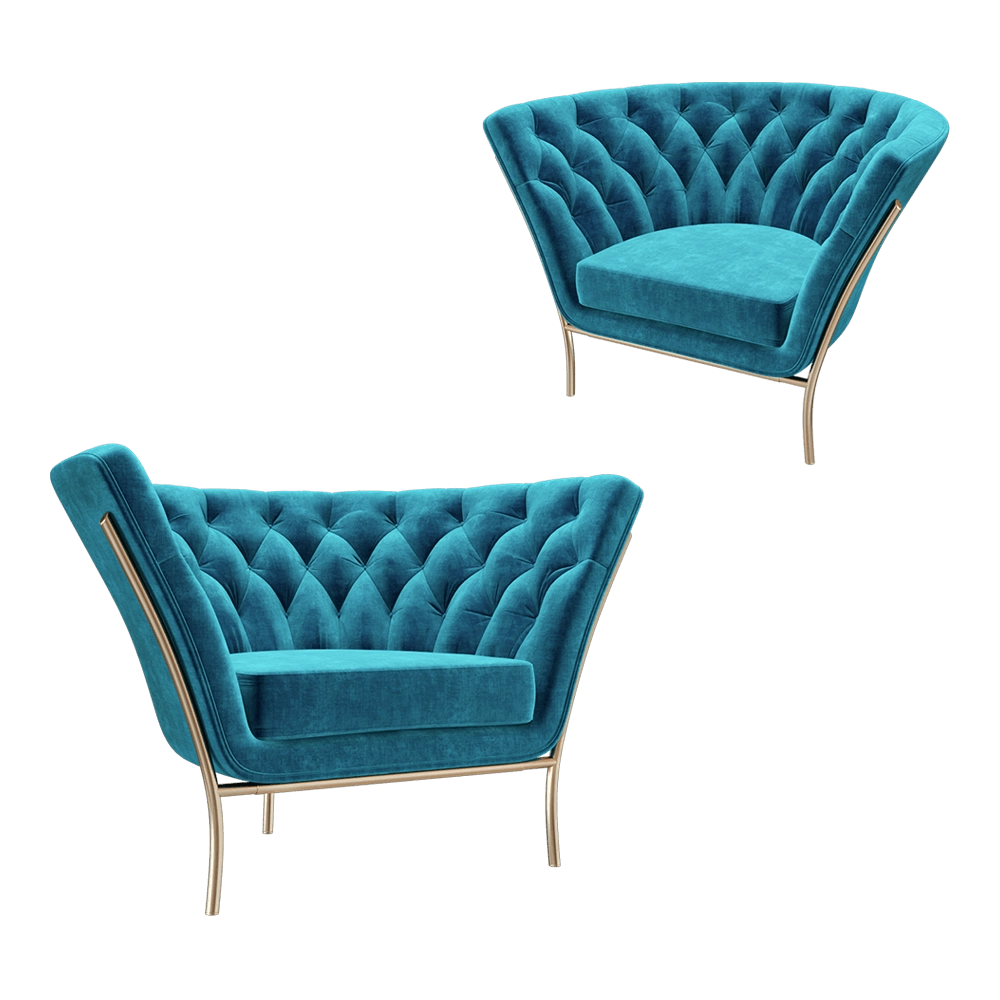 ALEXANDRA - Armchair FLUTE A5020 3D Model