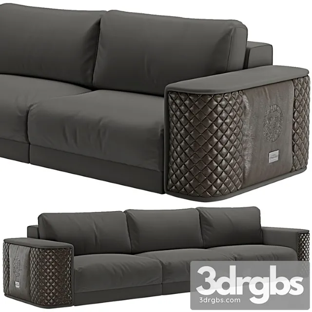 Alexandra Collection Master Sofa Fabric Leather 3D Model Free