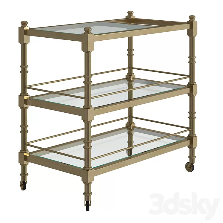 Alexia trolley by EICHHOLTZ 3D Model