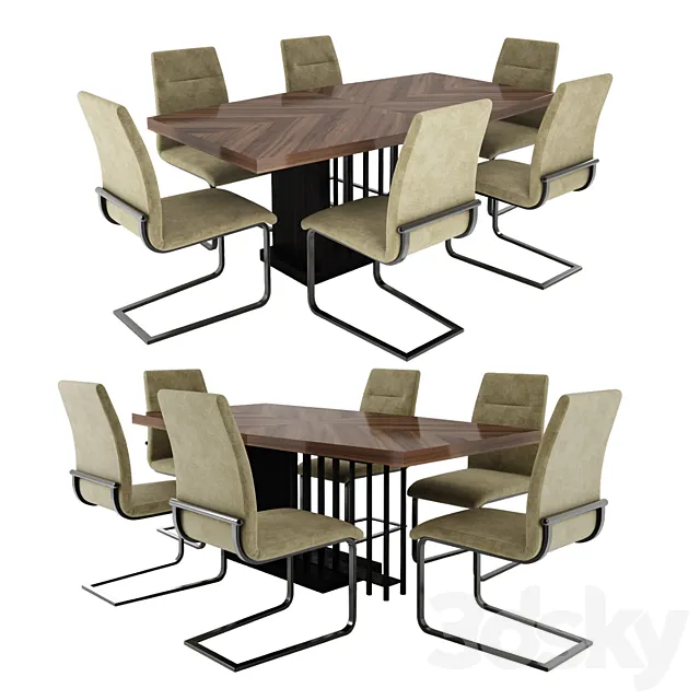 Alf Group OLIMPIA dining table 3DModel
